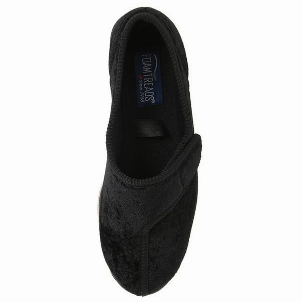 Smoking Slippers Foamtreads Jewel Slipper Black Velour (Women's)