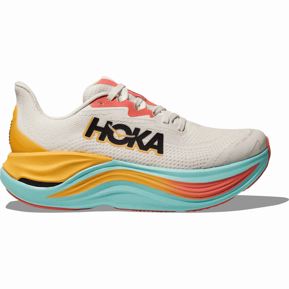 Women's Hoka Skyward X, Blanc De Blanc/Swim Day, 7.5 B Medium Rincon 2