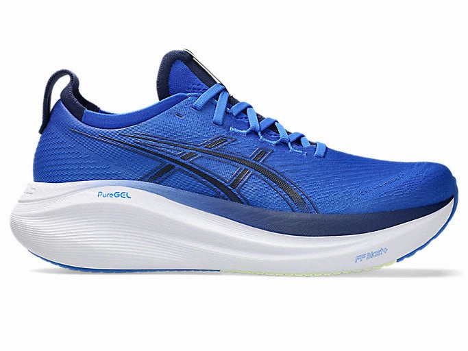 Asics 80s Shoes Men's Asics Gel-Nimbus 27, Illusion Blue/Indigo Blue, 9.5 D Medium