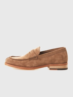 Betto Brown Do Leather Loafers Stretch