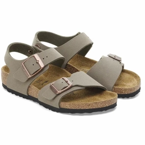 Platform Sandals Espadrille Birkenstock New York Kids BFBC Stone