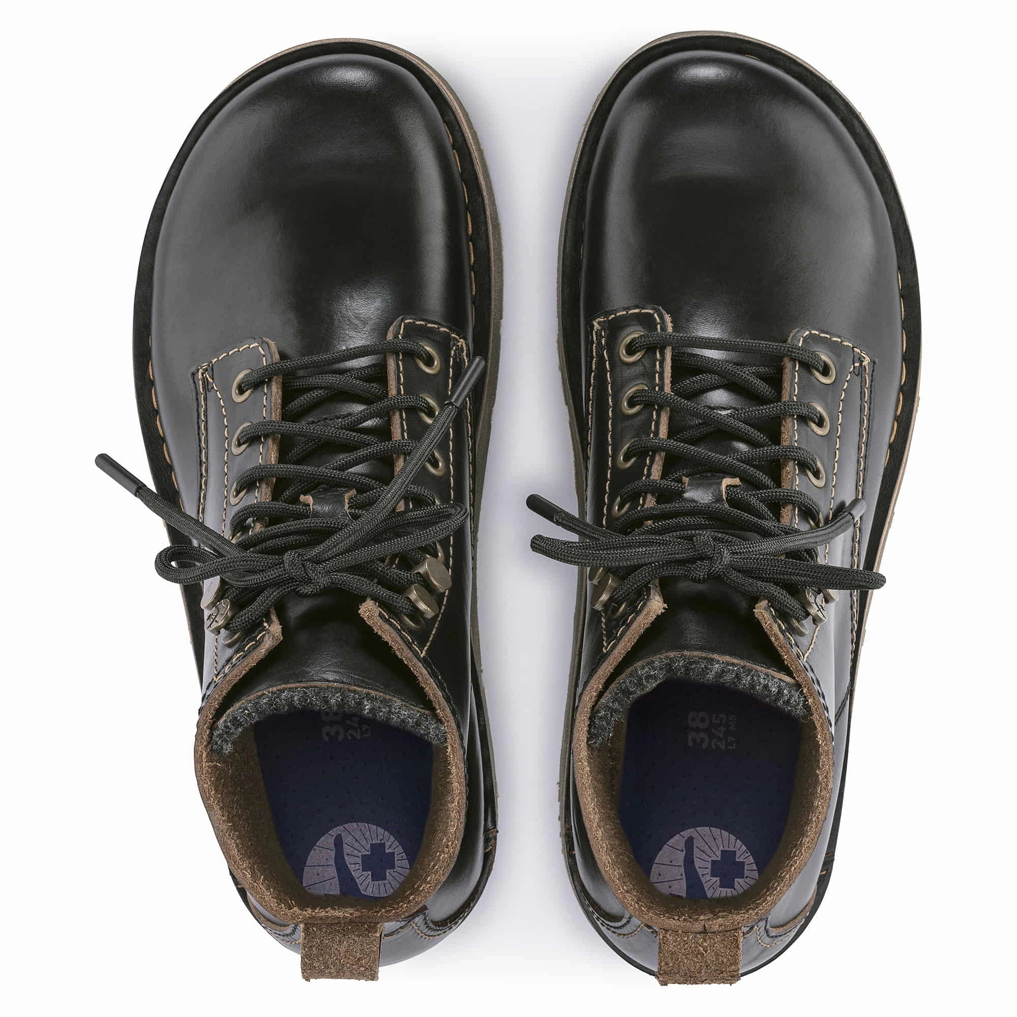 Birmingham Lace Mid Oiled Leather Ghostface Boots