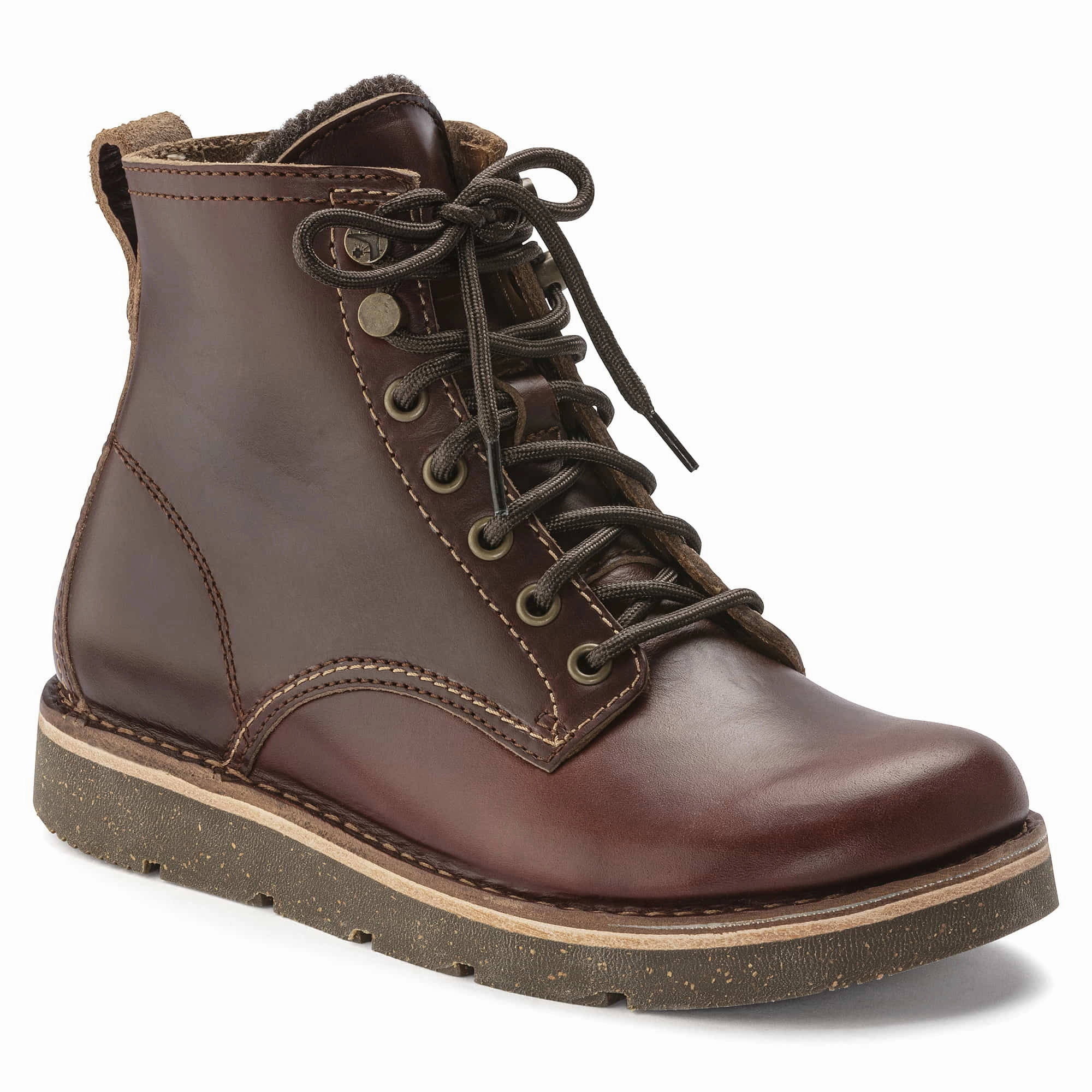 Birmingham Lace Mid Oiled Leather Anderson Bean Steel Toe Boots