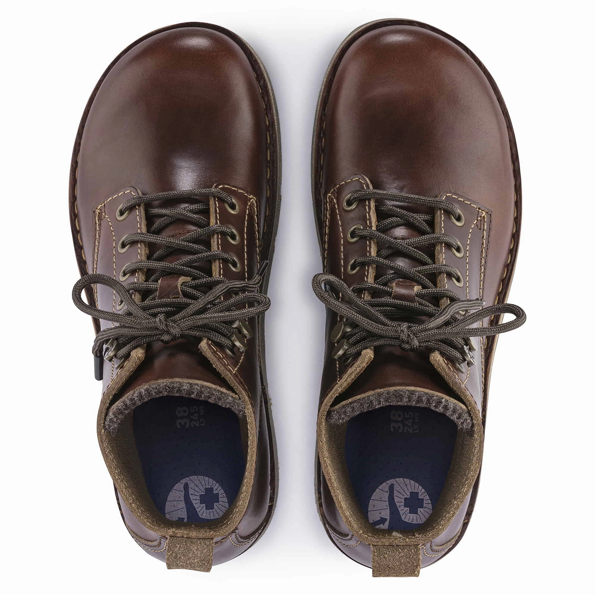 Birmingham Lace Mid Oiled Leather Oc Boots