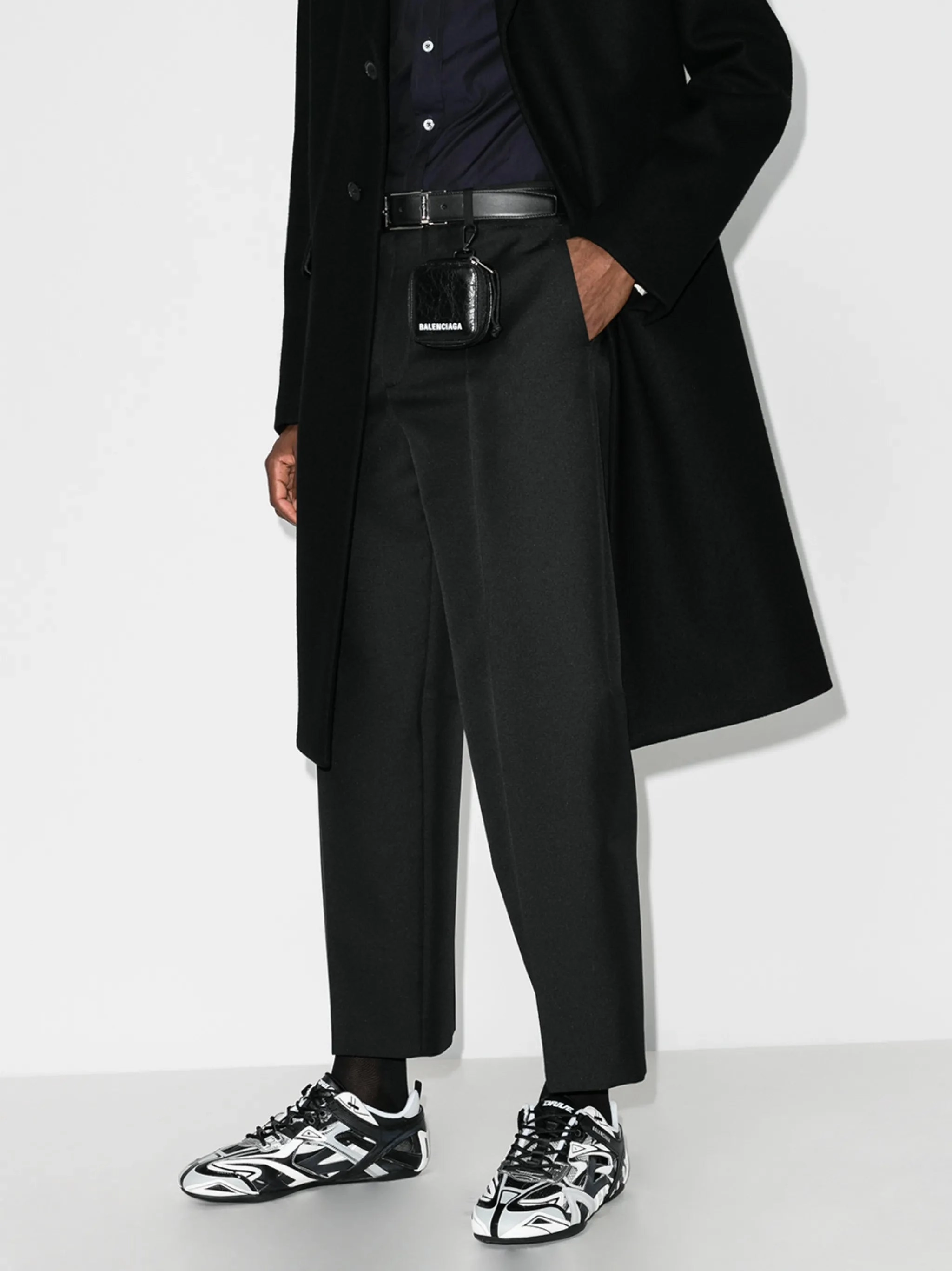 Flat Barefoot Shoes black Drive patterned sneakers