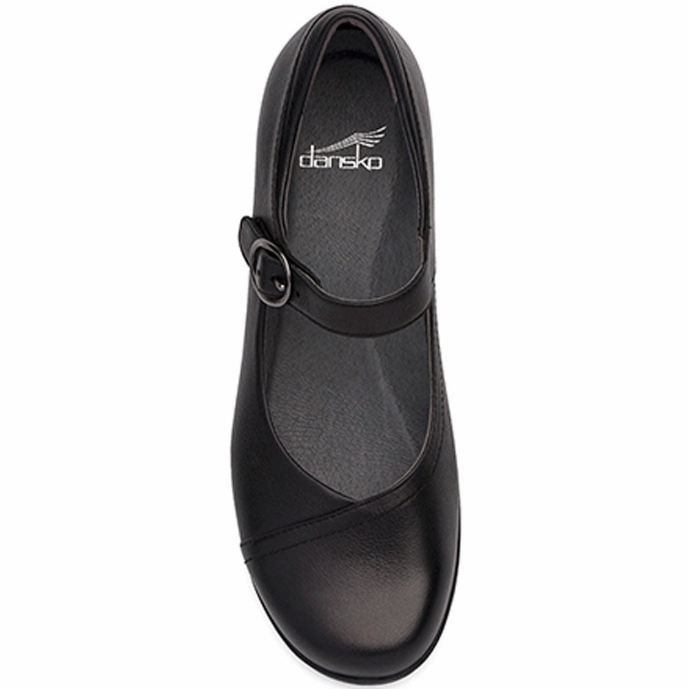 Walking In Flat Shoes Pain Dansko Fawna Mary Jane Black Leather (Women's)