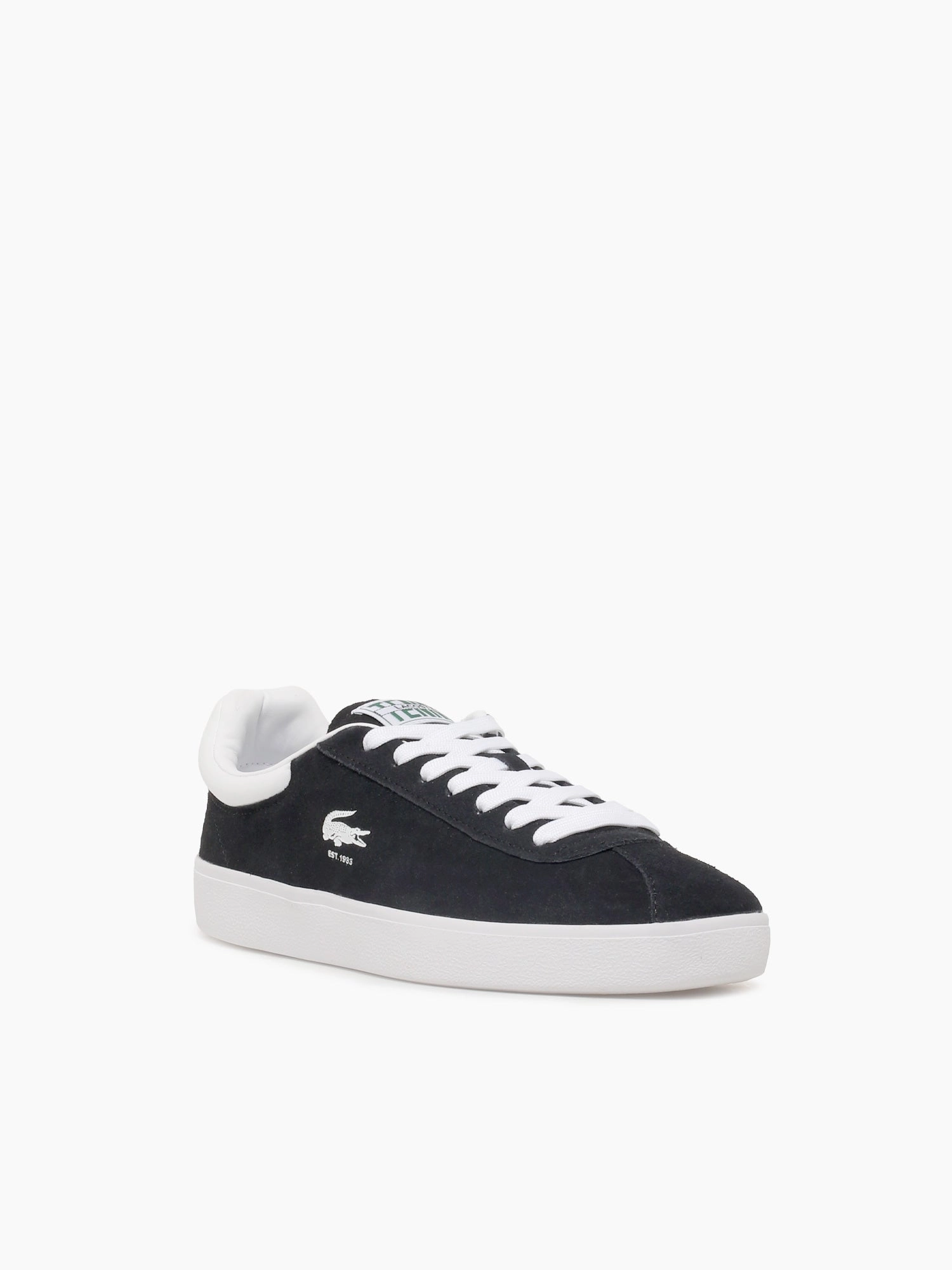 Flat Rhinestone Shoes Baseshot Blk Wht suede