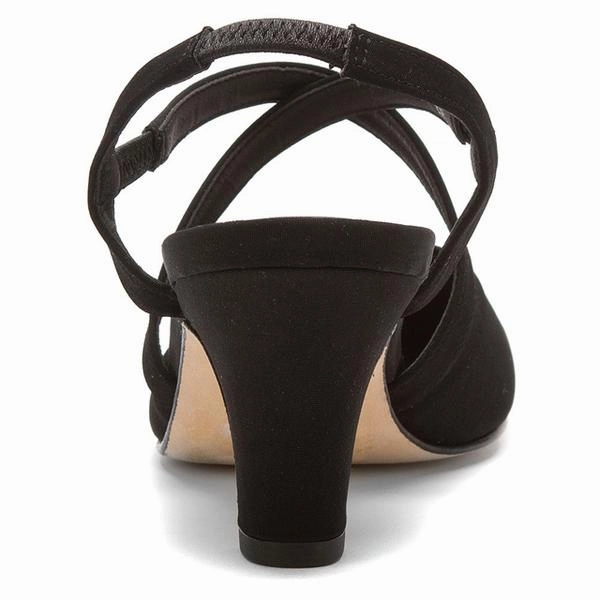 Dress Shoe Bag Walking Cradles Caliente Heel Black Micro (Women's)