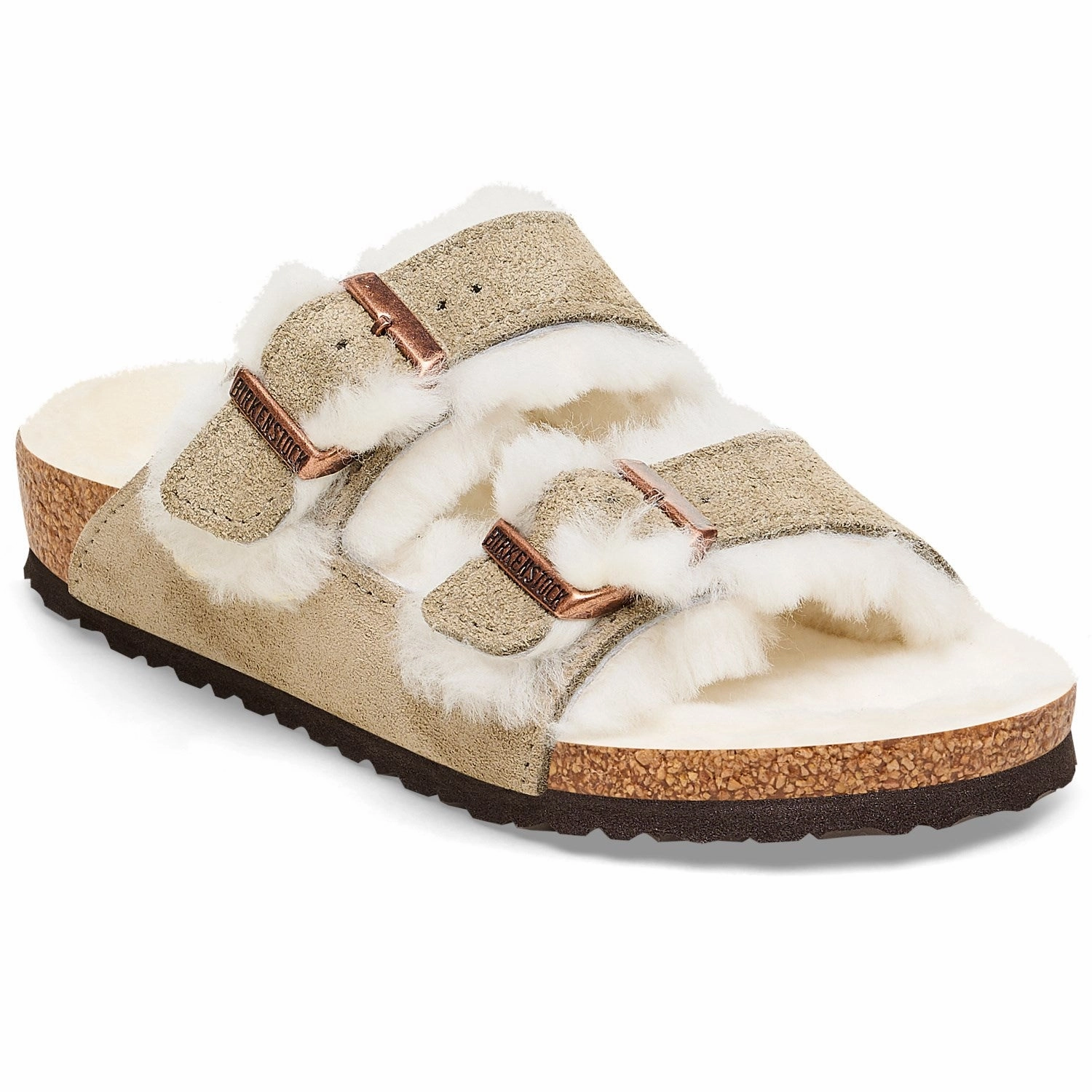 Birkenstock Arizona Kids LEVE Shearling Taupe LAF Sandals Teva Sandals Sale