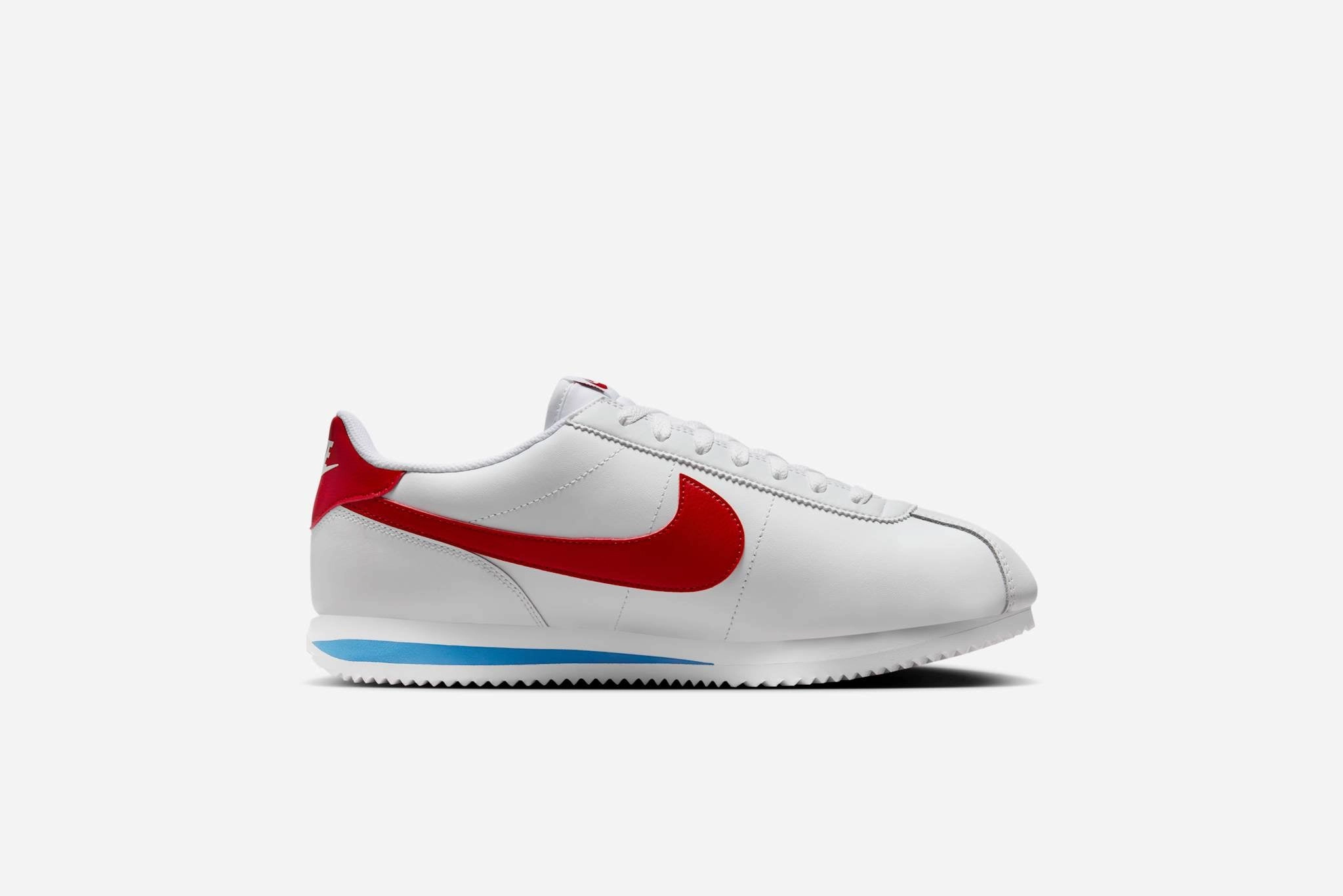 Nike "Cortez" M - White / Varsity Red Blue (Forest Gump) Ucla Nike Shoes