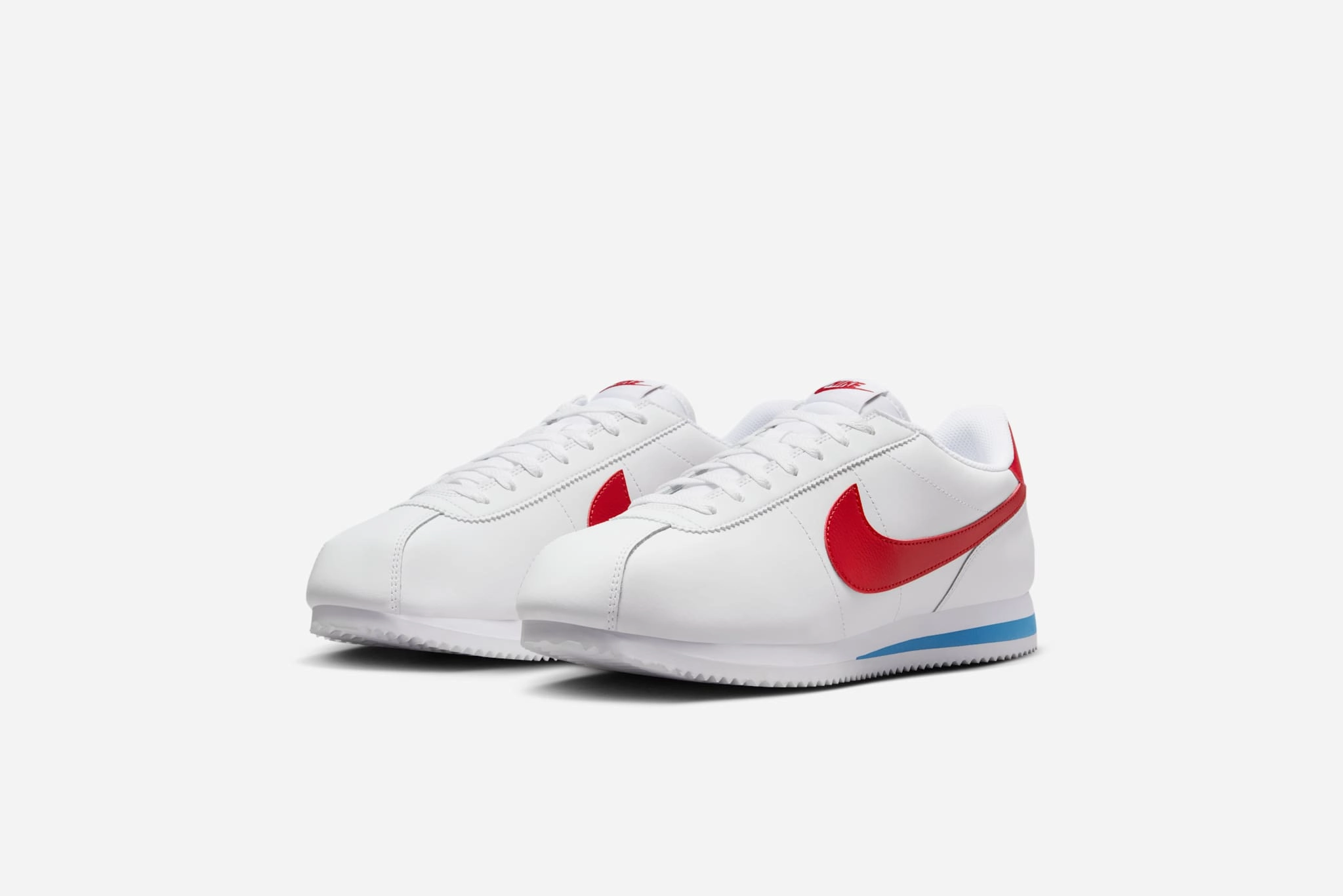 Nike "Cortez" M - White / Varsity Red Blue (Forest Gump) Nike Sb Nyjah Free Shoes