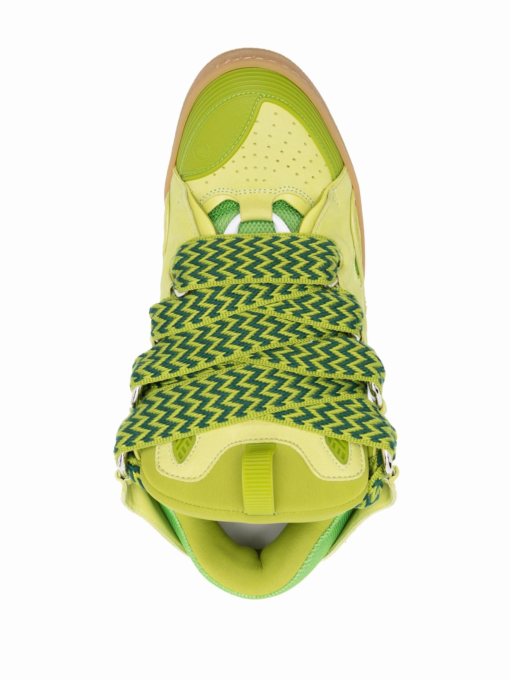 Flat Shoes Ribbon Curb leather sneakers