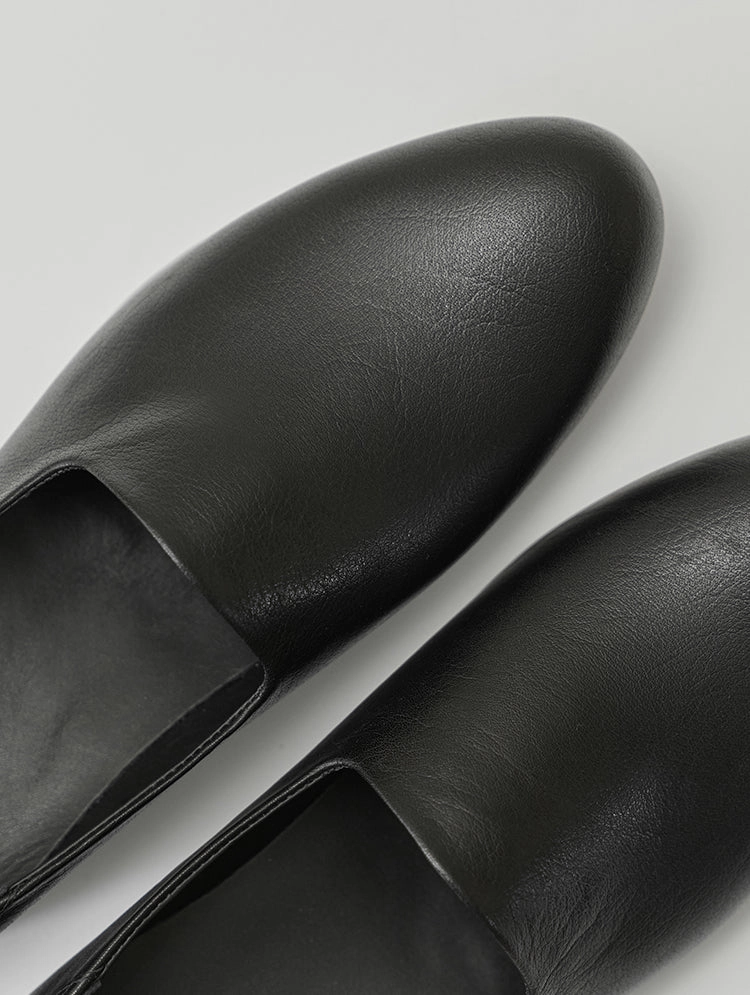 Tights With Loafers Boris Black