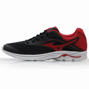 Mizuno Wave Rider 23 Junior Running Shoe - Black/Chinese Red Hiking In Running Shoes