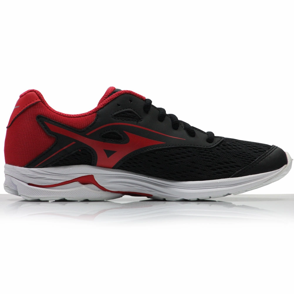 Mizuno Wave Rider 23 Junior Running Shoe - Black/Chinese Red Versatile Running Shoes