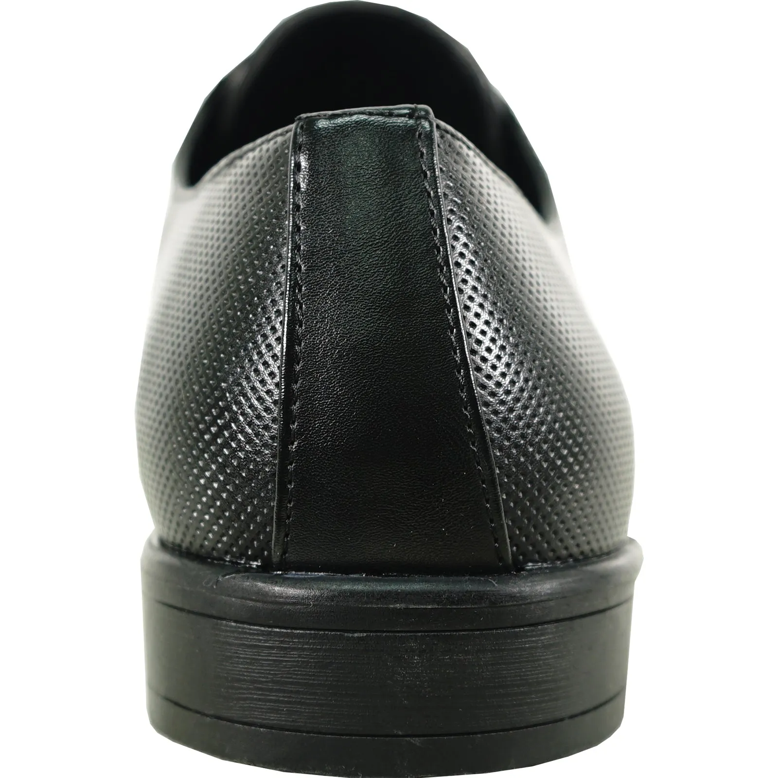 Dress Shoes Wide Sizes BRAVO Men Dress Shoe KING-7 Oxford Shoe Black - Medium and Wide Width Available