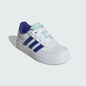 BREAKNET LIFESTYLE COURT LACE SHOES - Cloud White / Semi Lucid Blue / Halo Mint Adidas Br Lee Shoe