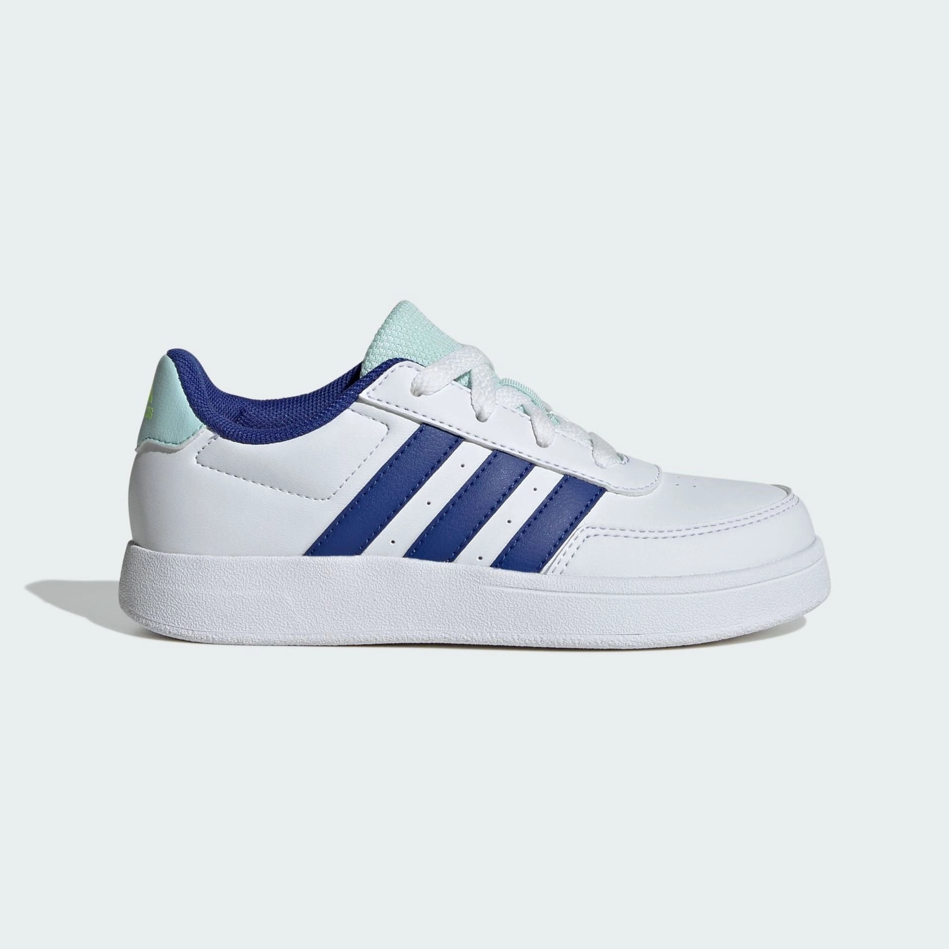 Adidas 88 Wrestling Shoes BREAKNET LIFESTYLE COURT LACE SHOES - Cloud White / Semi Lucid Blue / Halo Mint