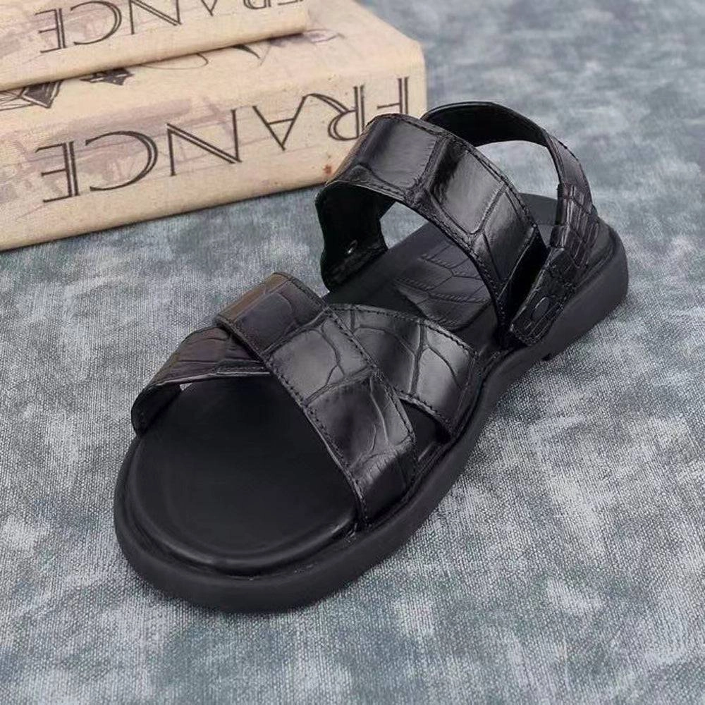 Crocodile Shoes Crocodile Leather Sandals ,Crocodile Leather Non-slip Sandals American Made Sandals