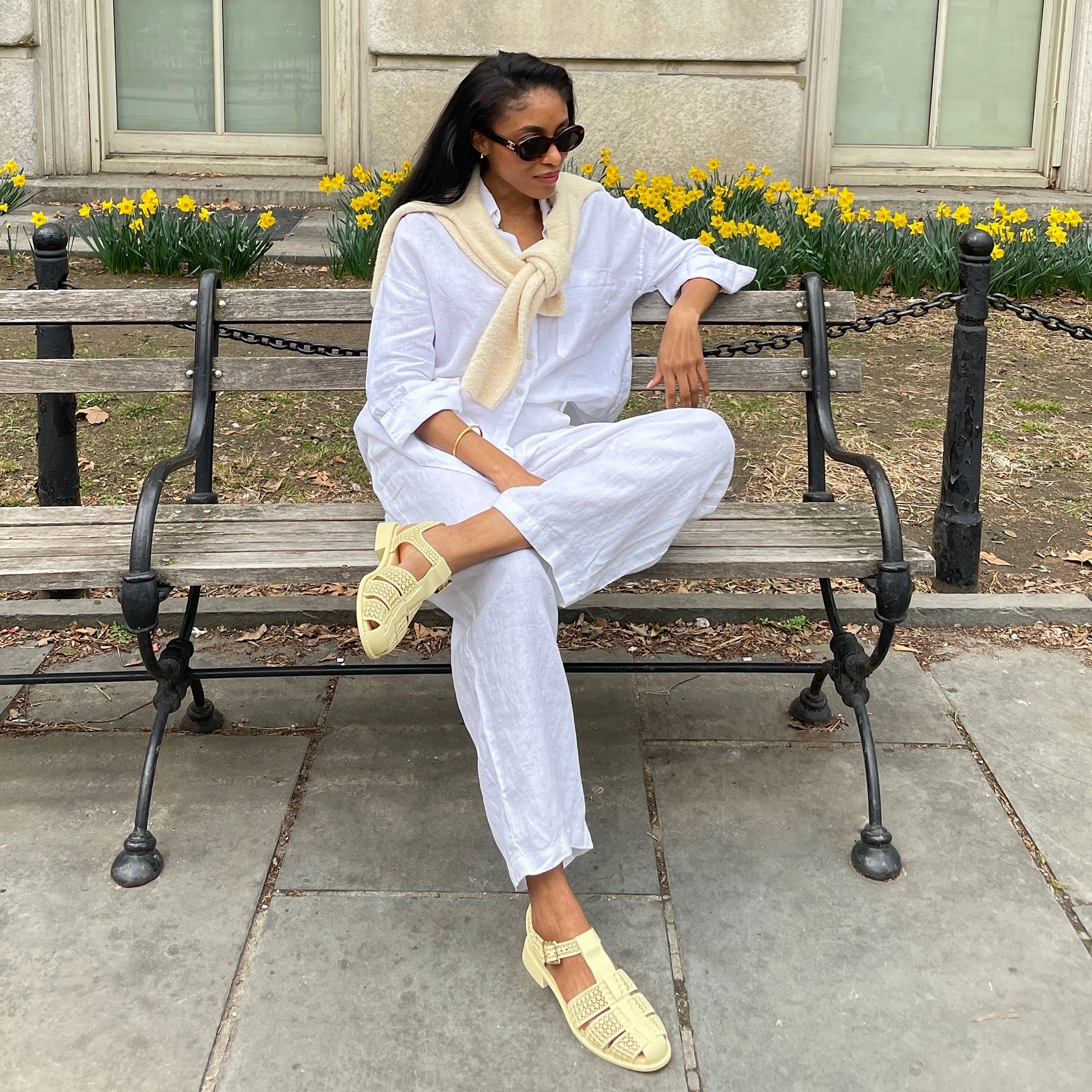 Beach Platform Sandals HOLIS 3D SANDALS LT YELLOW