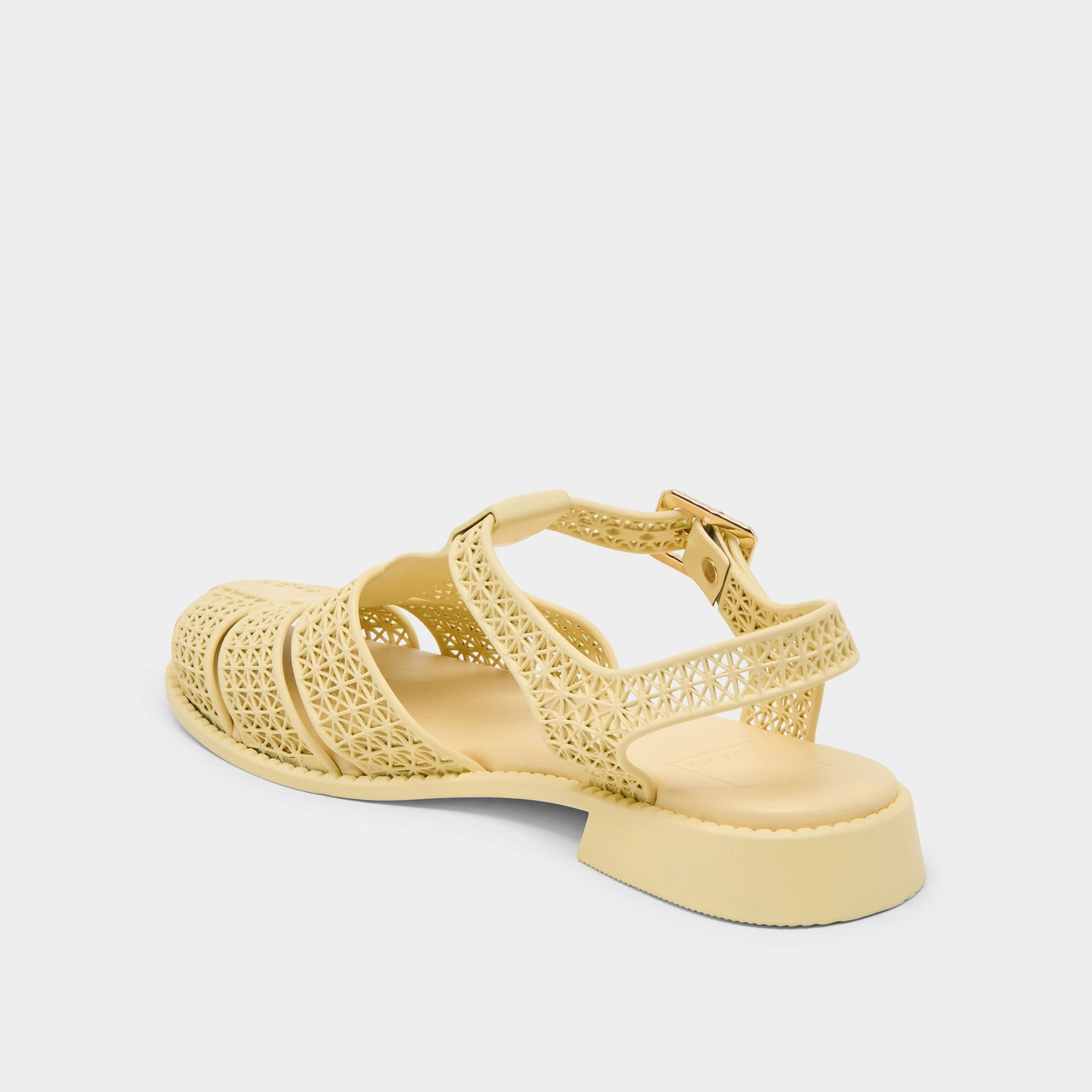 Strappy Leather Sandals HOLIS 3D SANDALS LT YELLOW