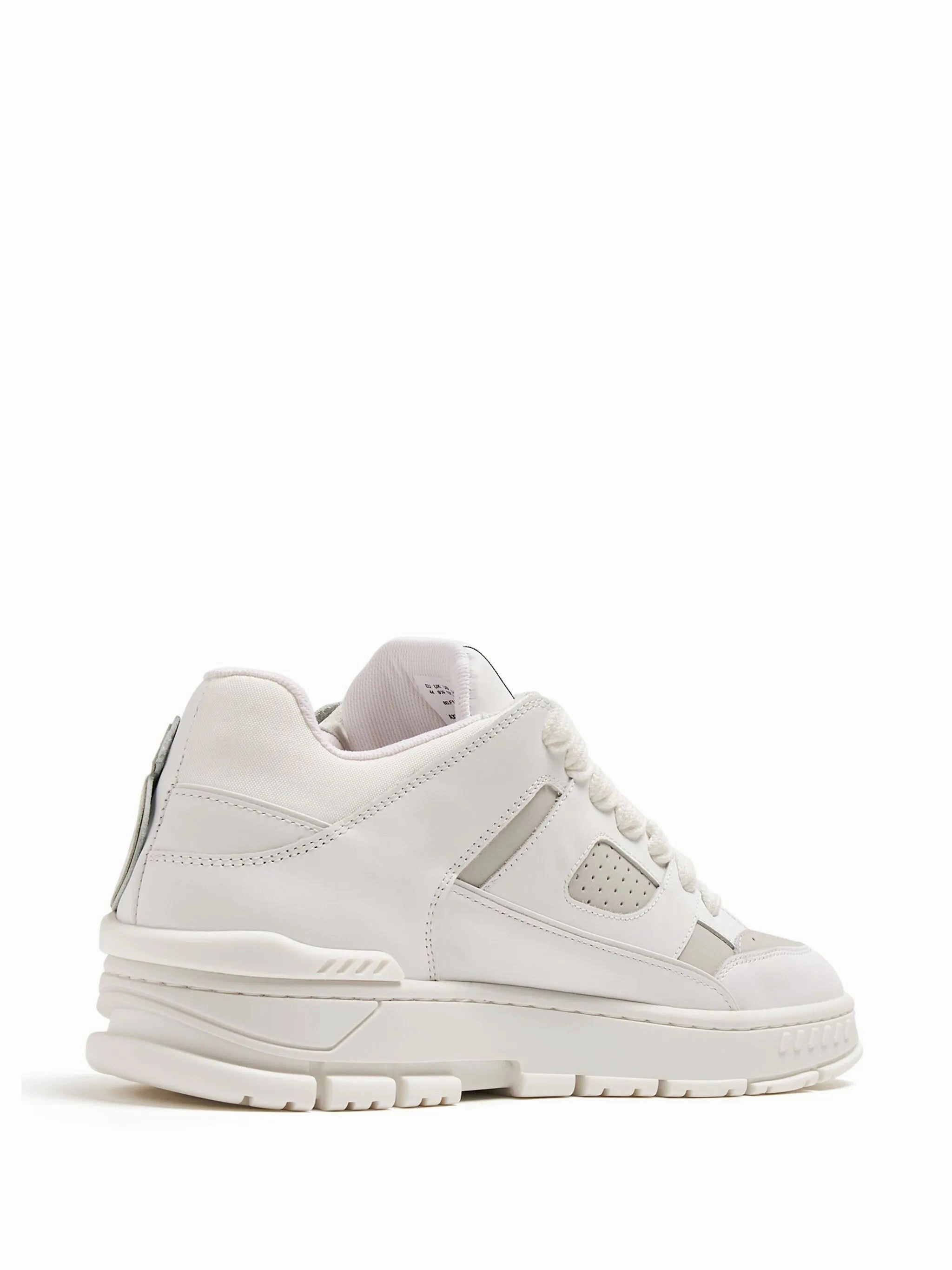 Area Typo lace-up leather sneakers Feet Hurt In Flat Shoes