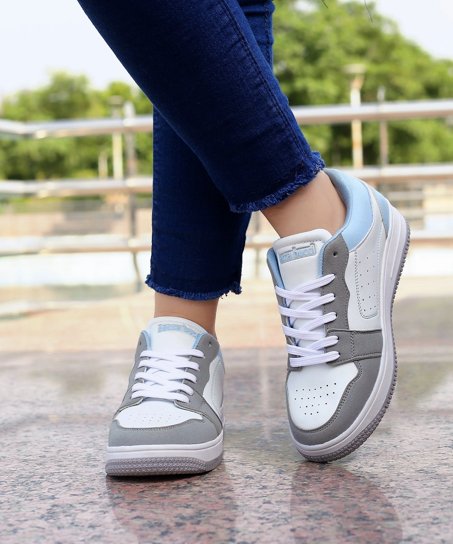 Tie Flat Shoes Bacca Bucci SOPHIA Low-top Flat Sole Sneakers For Women