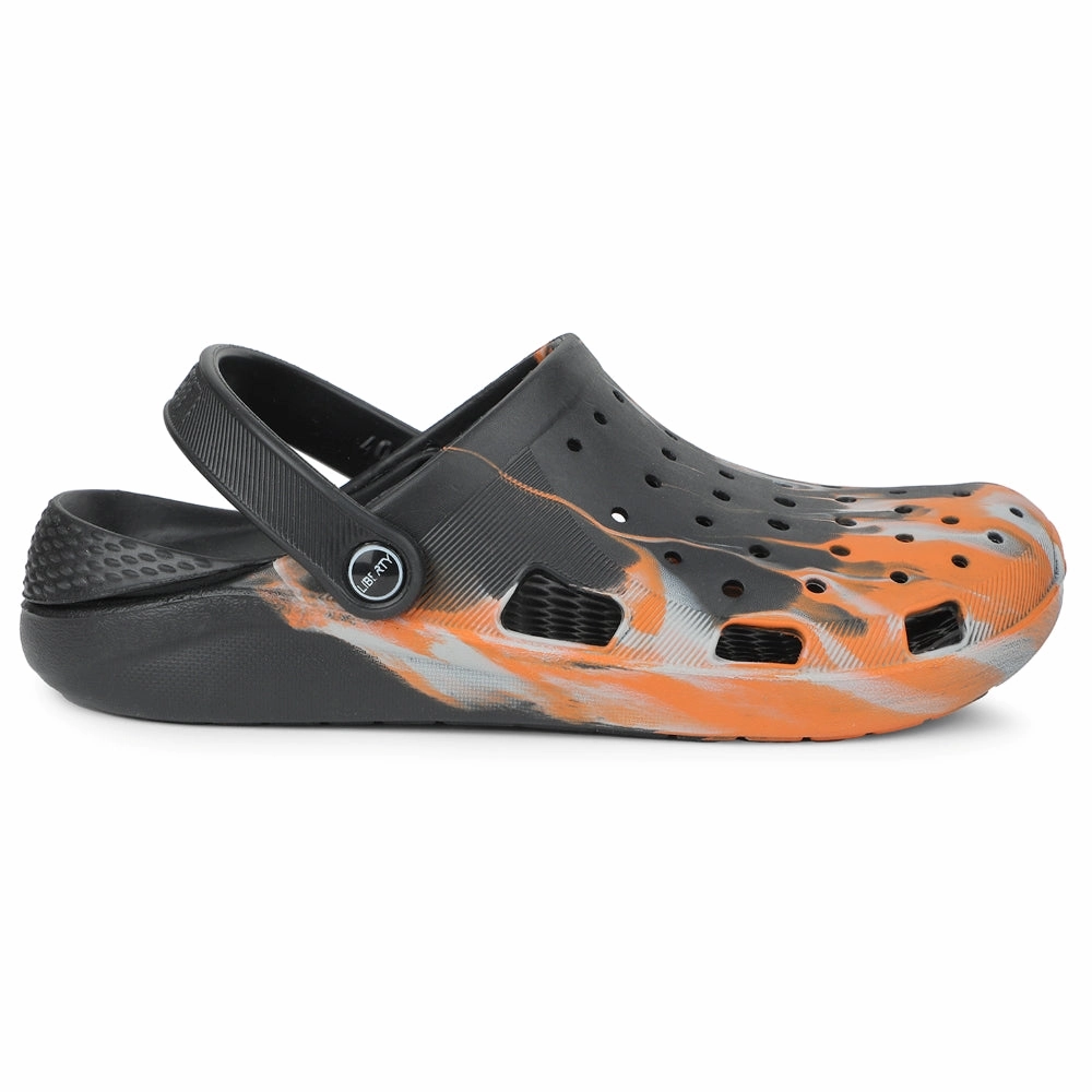 Sandals Chinese A-HA Orange Slingback Clogs For Men LPMXT-961E By Liberty