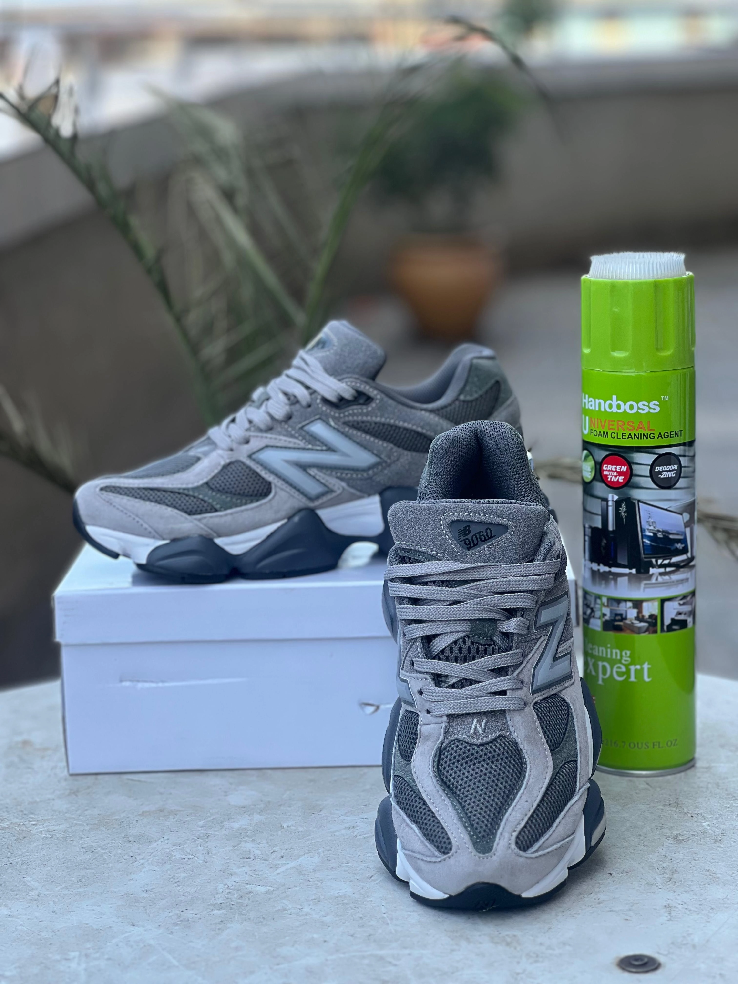 New Balance 9060- Triple Grey Sneakers Walking Plantar Fasciitis