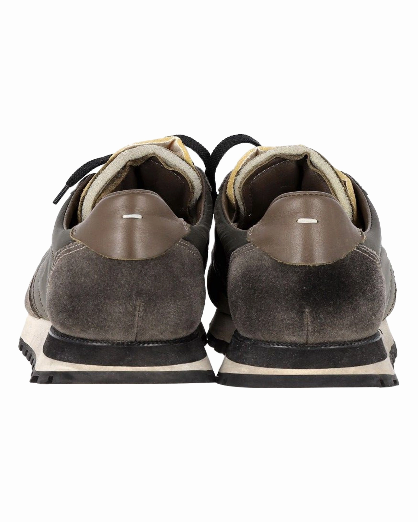 Maison Margiela 22 Retro Runner Sneakers in Brown Suede Deals On Sneakers