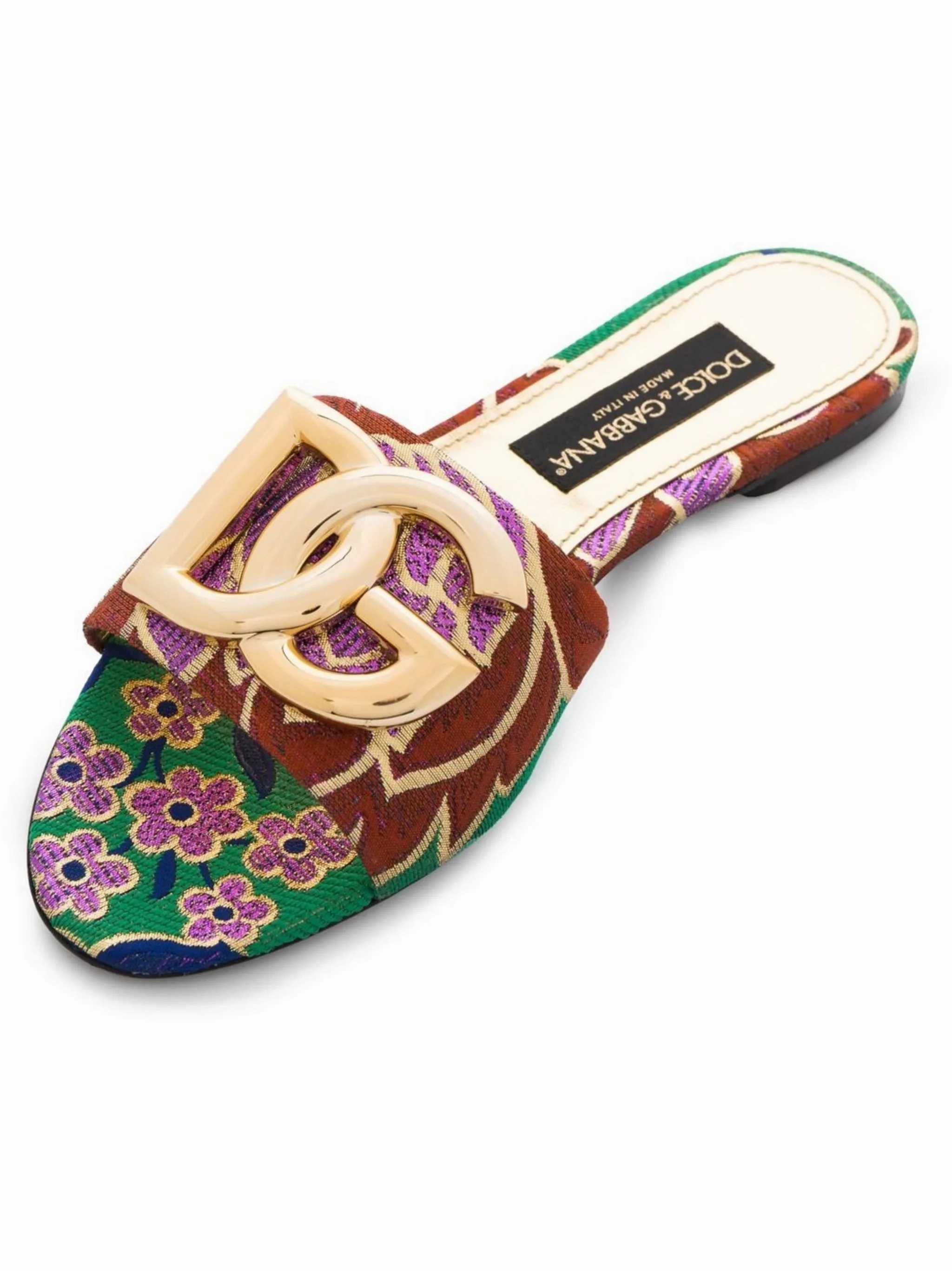 Flat Shoes Formal brocade open toe sandals