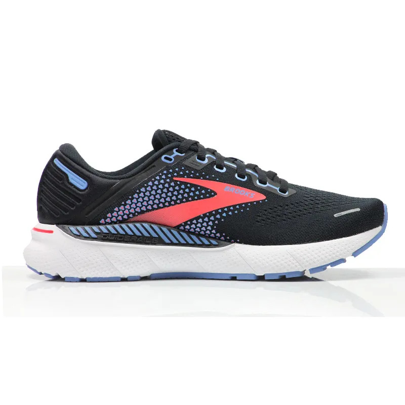 On Run Tennis Shoes Brooks Adrenaline GTS 22 Women's Running Shoe - Black/Lake Blue/Coral