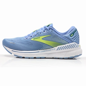 Best Carbon Plate Running Shoes Brooks Adrenaline GTS 22 Women's Running Shoe - Silver Lake Blue/Green/White