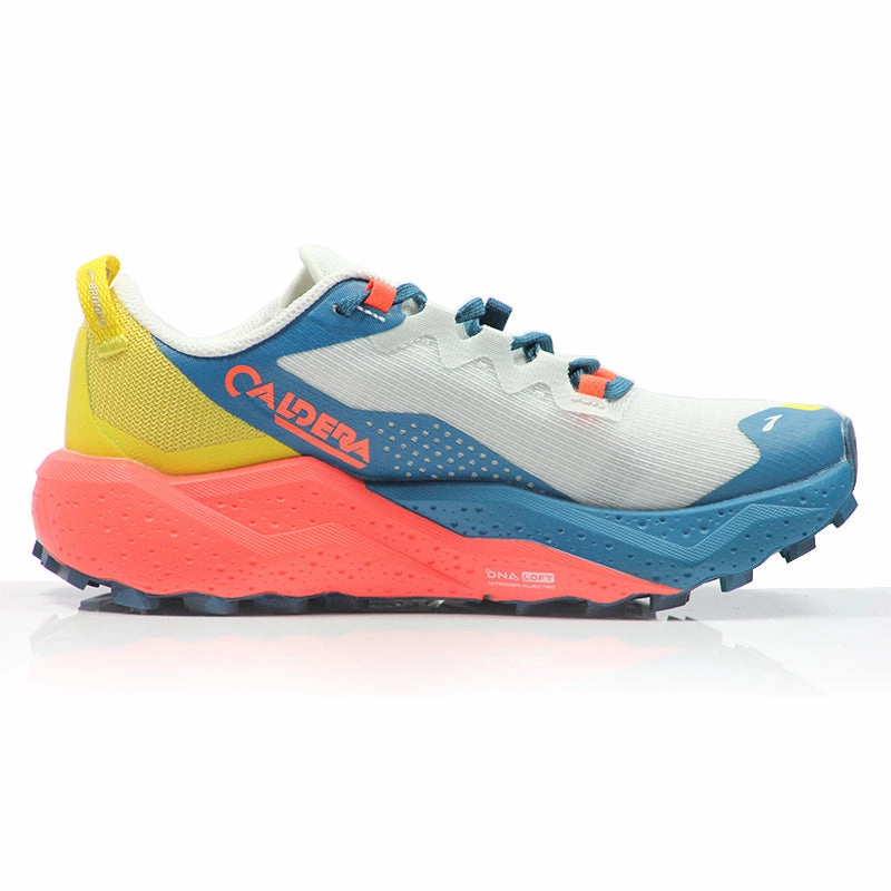 Good Running Shoes Bunions Brooks Caldera 8 Women's Trail Shoe - Blue/Quince/Flame