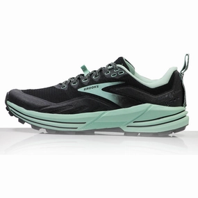 British Running Shoes Brooks Cascadia 16 Women's Trail Shoe - Black/Ebony/Yucca