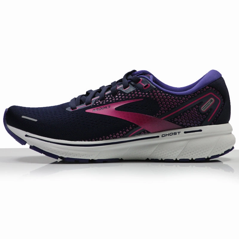 Trail Runner Vs Shoe Brooks Ghost 14 Women's Running Shoe - Peacoat/Pink/White