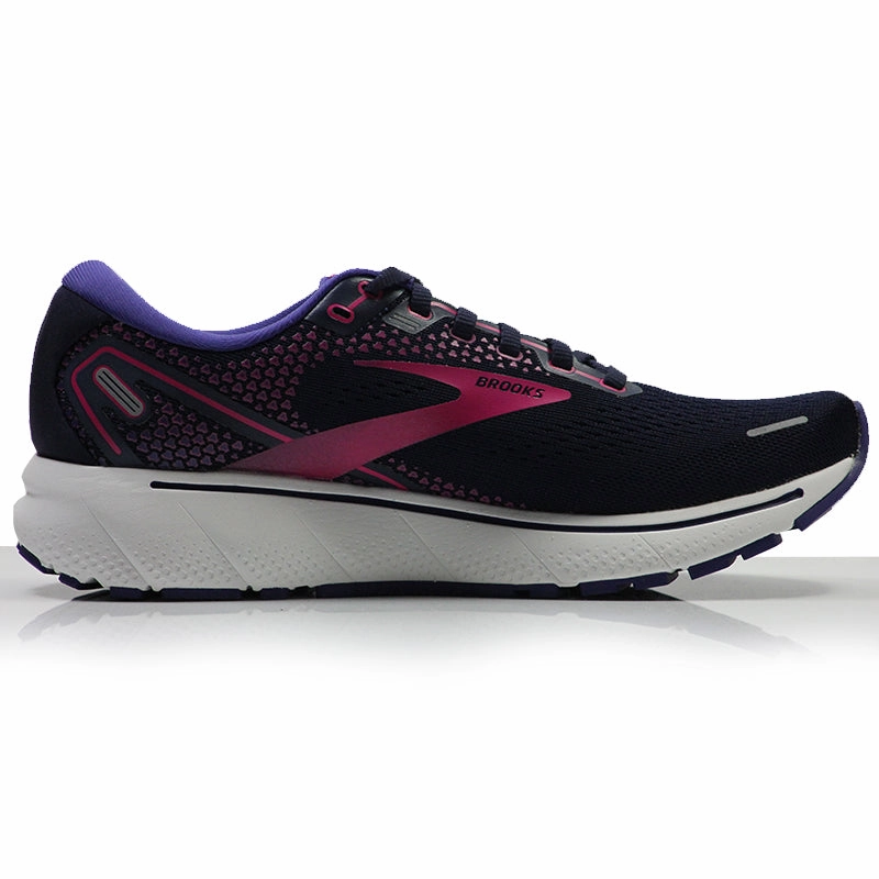 Brooks Ghost 14 Women's Running Shoe - Peacoat/Pink/White Best Budget Running Shoes Uk