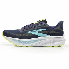 Running Shoes Discount Code Brooks Ghost 17 Men's Wide Fit Running Shoe - Peacoat/Lime/Blue