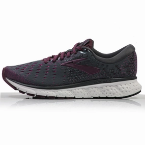 Trail Running Shoe Brooks Glycerin 17 Women's Running Shoe - Ebony/Wild Aster/Fig