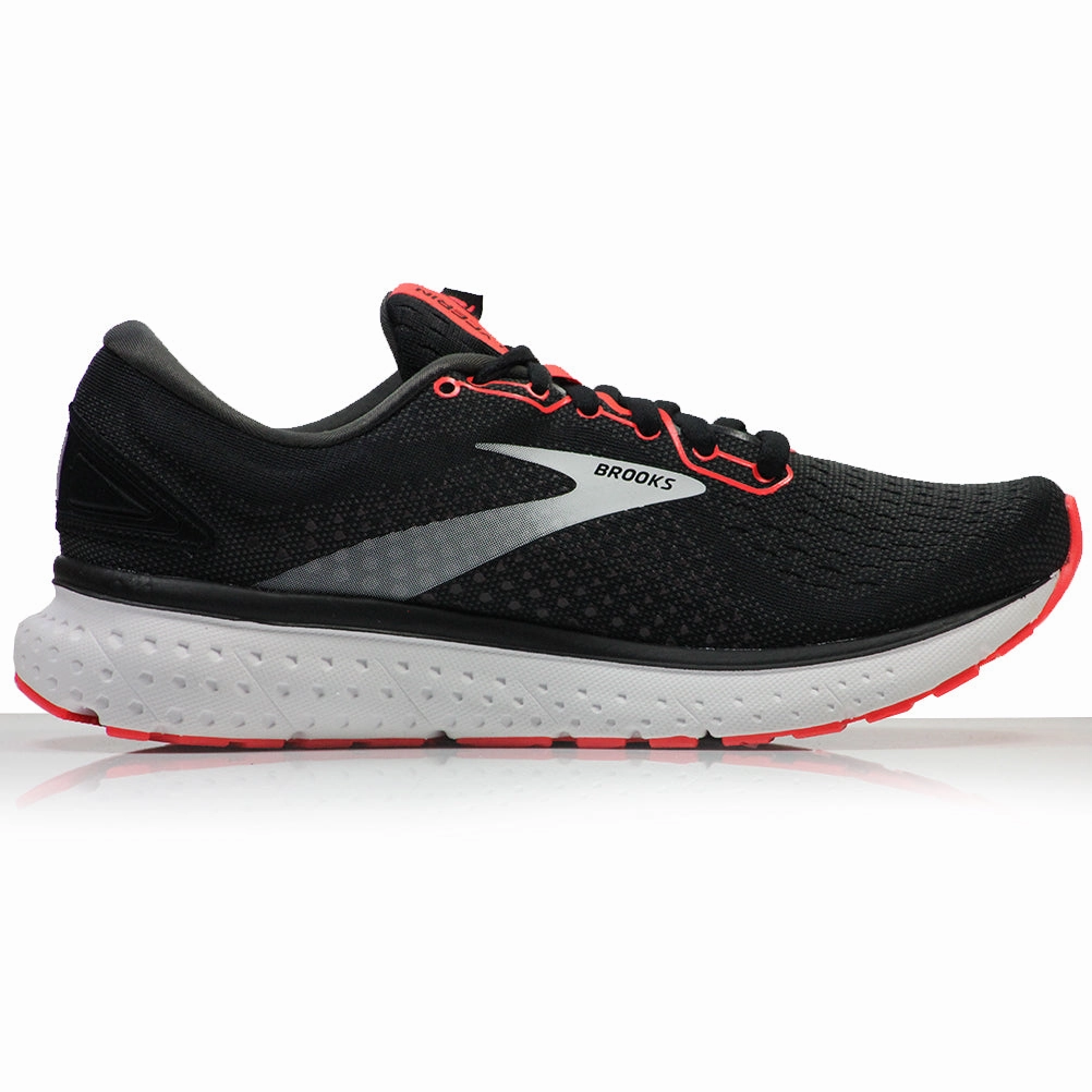 Running Without Shoes Brooks Glycerin 18 Women's Running Shoe - Black/Coral/White