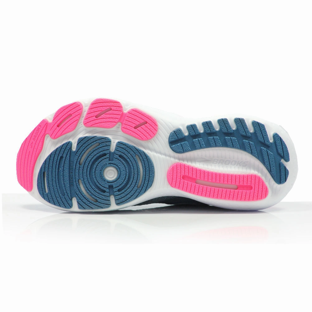 Brooks Glycerin 21 Women's Running Shoe - Moroccan Blue/Aqua/Pink Running Shoes For Treadmill