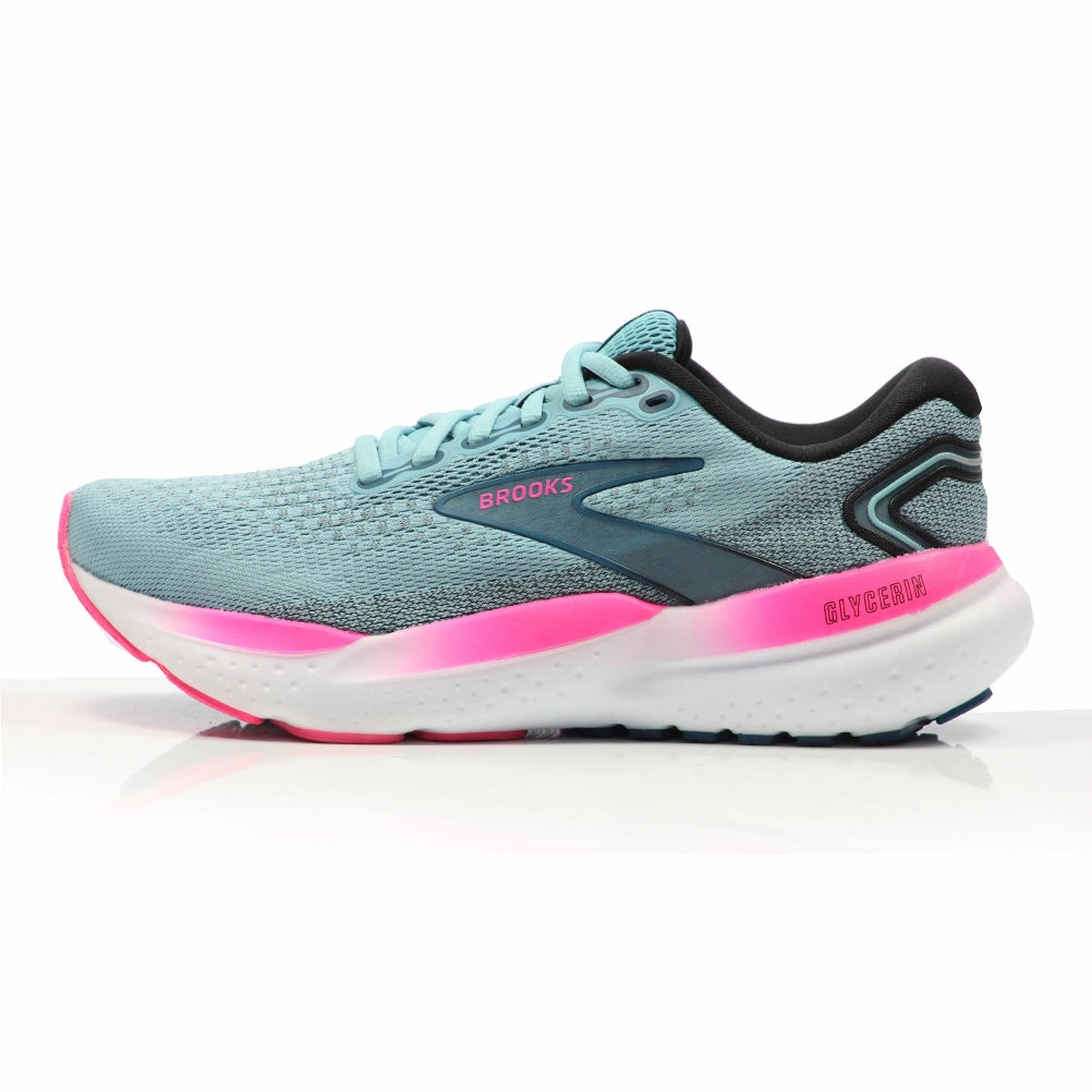 Brooks Glycerin 21 Women's Running Shoe - Moroccan Blue/Aqua/Pink Running Shoes Size 16