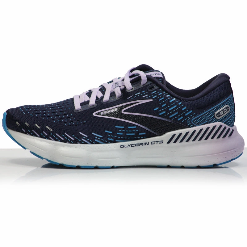 Brooks Glycerin GTS 20 Women's Running Shoe - Peacoat/Ocean/Pastel Lilac Running Shoes Stores London