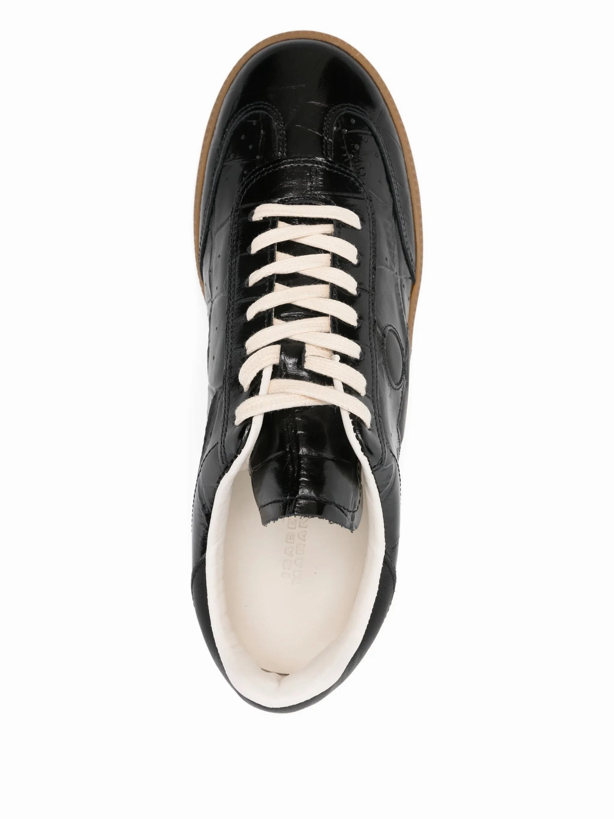 Bryce crocodile-effect lace-up sneakers Shoe 7.0 Hydradri Flat