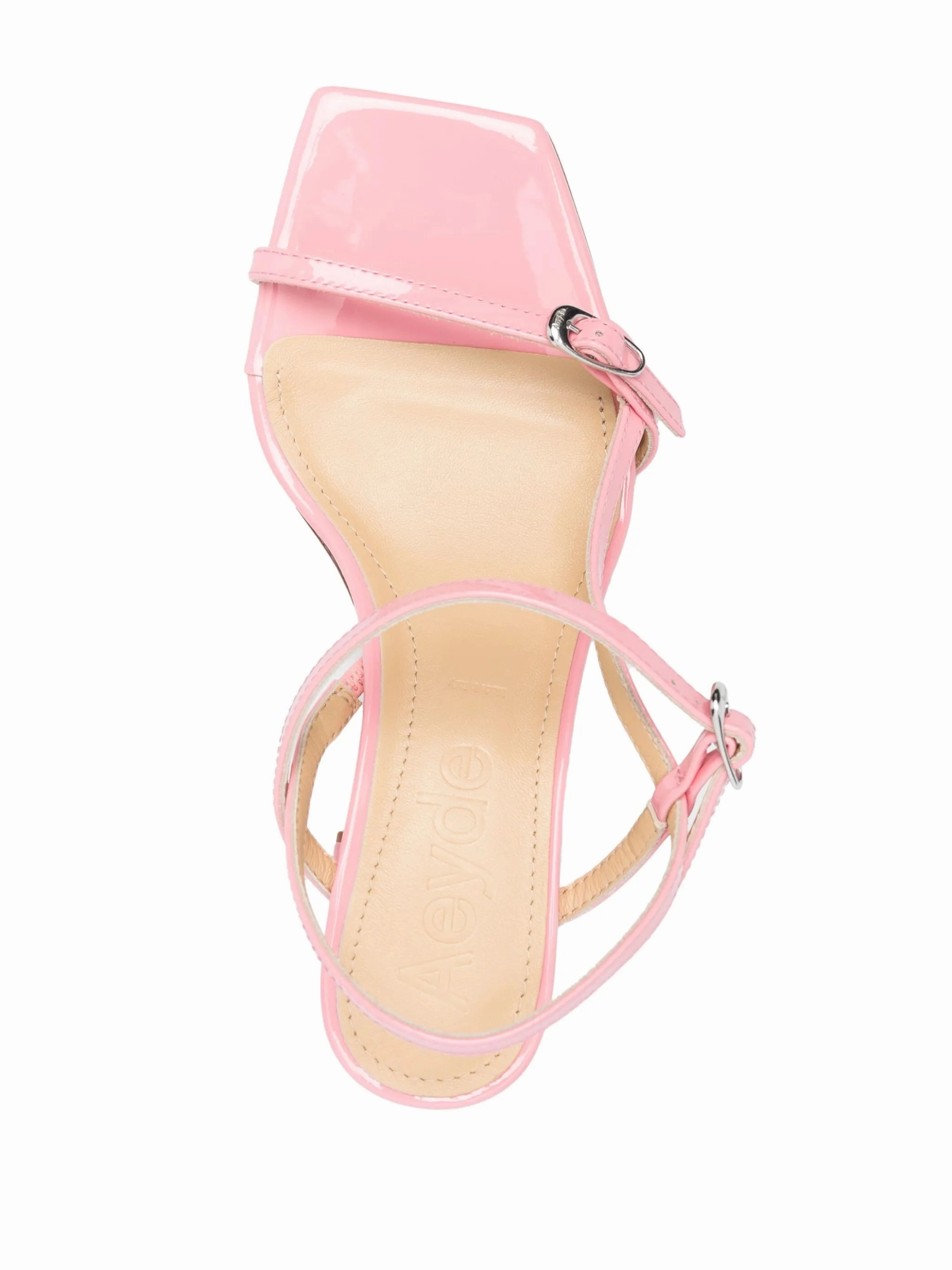 Draftsmen Sandals buckle-strap patent-leather sandals