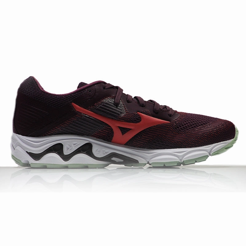 Arch Support Running Shoe Mizuno Wave Inspire 16 Women's Running Shoe - Mauvewne/Cayenne/Bokchoy
