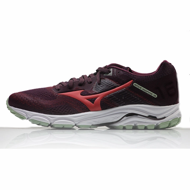Mizuno Wave Inspire 16 Women's Running Shoe - Mauvewne/Cayenne/Bokchoy Number One Running Shoe