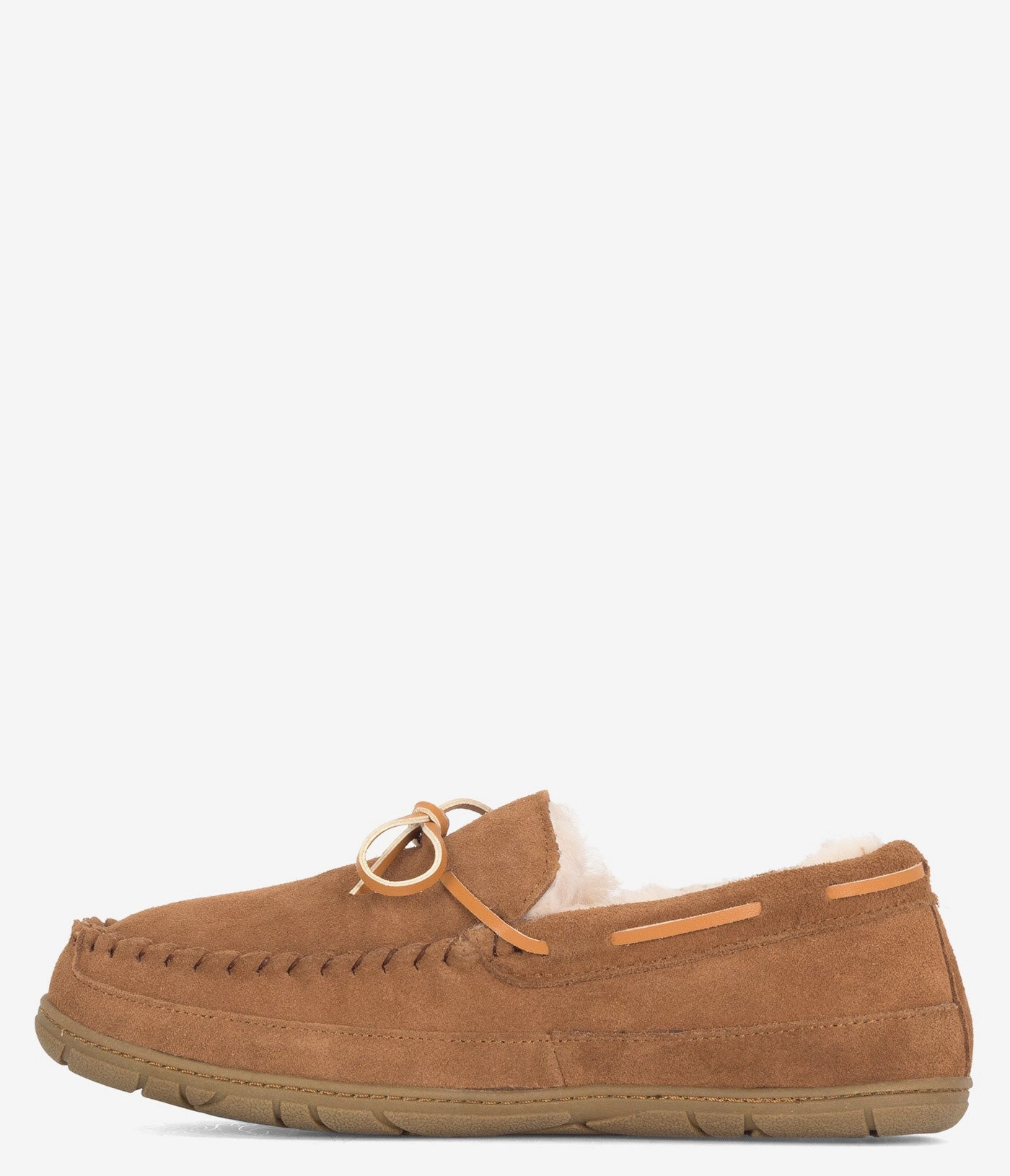 Burleigh Moccasin Lace Tie Slipper - Men Crocheted Slippers Pattern