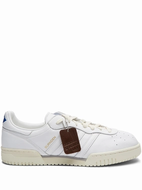 Burnden low-top sneakers Black Leather Flat Shoes