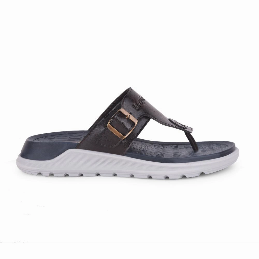 Leap7x Brown Casual Slippers For Men CHARLY-1E By Liberty Slippers Characters